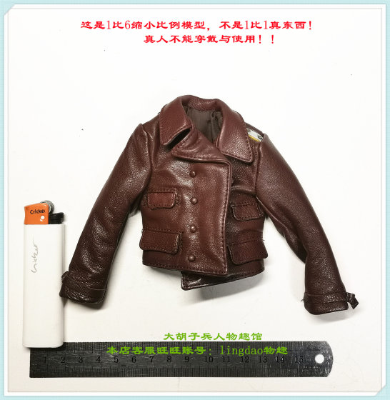 1/6 Scale Soldier Did 80154 Ace Pilot African Star Leather Pilot Jacket 1/6 Scale Model