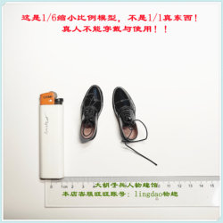 Did D80193 Wwii Cavalry Flag Bearer Ansermo Leather Shoes 1/6 Scale Model