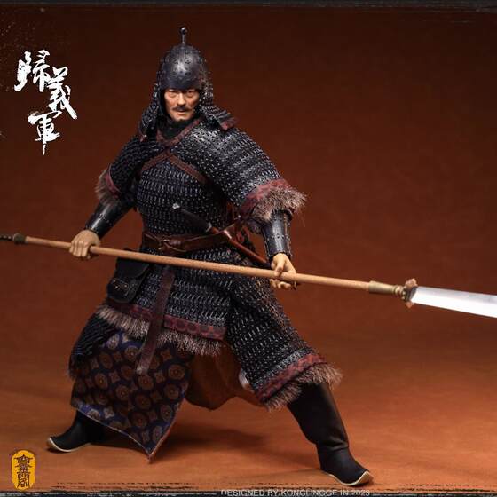 Mordao Kongling Pavilion Klg-R031 Tang Dynasty Guiyi Army 1/6 Scale Metal and Solid Wood Miniature Model in Stock Mordao