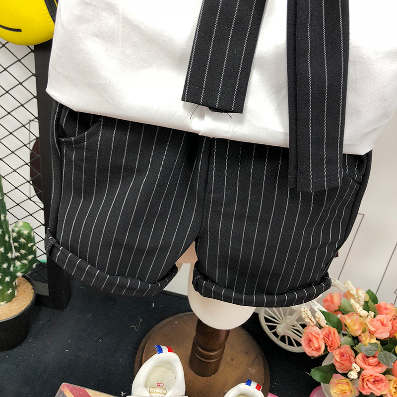 Áo sơ mi tay ngắn mùa hè cho bé 2019 bé trai mới đẹp trai 6 cotton 3-5-7 tuổi - Áo sơ mi shop bán đồ trẻ em