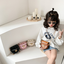 New childrens bag popular Korean version wild little girl shoulder bag fashion foreign style princess girl messenger bag