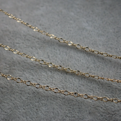 14 тыс. Сумка золотая цепь, цвет, 8 -образная плоская плоская семена.