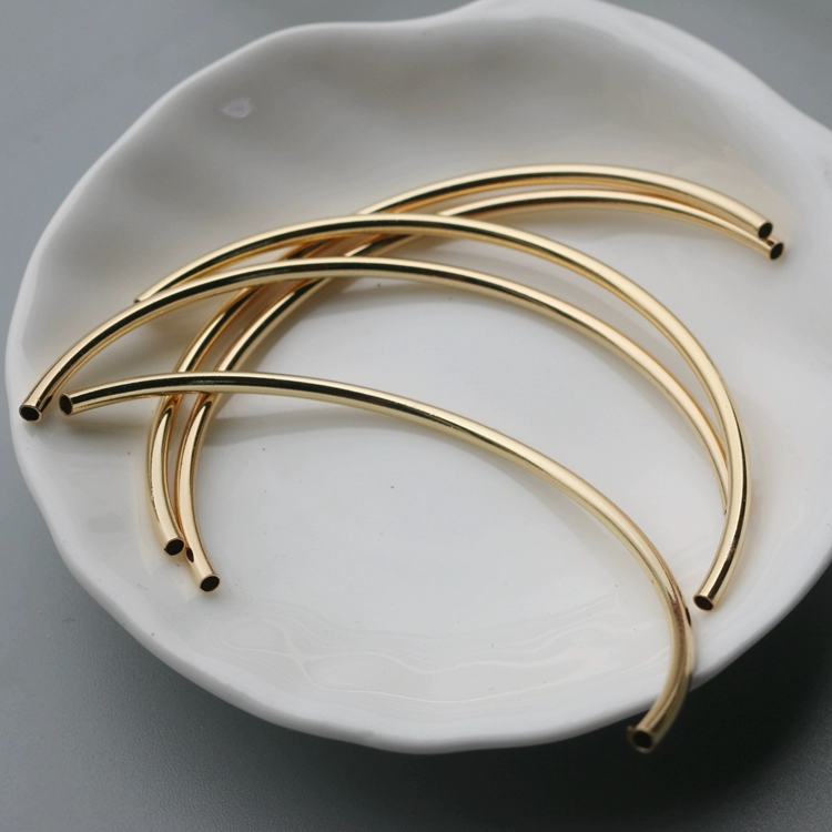 Phụ kiện vàng 14k trơn nửa vòng tay uốn cong 2 mm * 60 màu phụ kiện tự làm bằng tay vật liệu có thể được tùy chỉnh - Vòng đeo tay Cuff