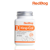 Red Dog Calcium King Teddy Dogs Tonic Calcium Bodybuilding 30 Pieces Pet Health Products Calcium Magnesium Phosphorus Matching Dogs Calcium Tablets