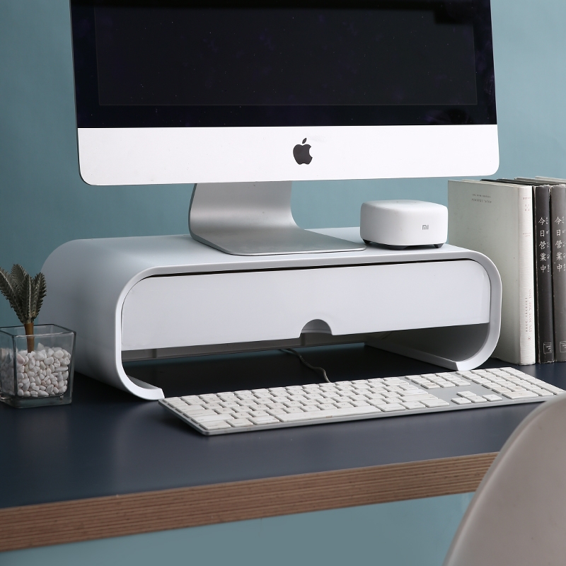 Increased computer wearing office desktop monitor laptop desktop screen base the receive shelf up shelves