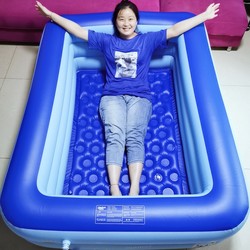 Adult Bathtub Double Inflatable Bathtub Adult Soaking Tub Folding Children's Swimming Pool Home Large Bathtub