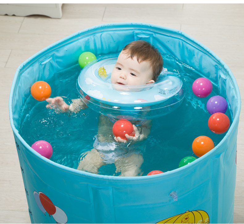 Infant swimming ring baby neck ring newborn neck ring adjustable children swimming bath floating ring environmental protection