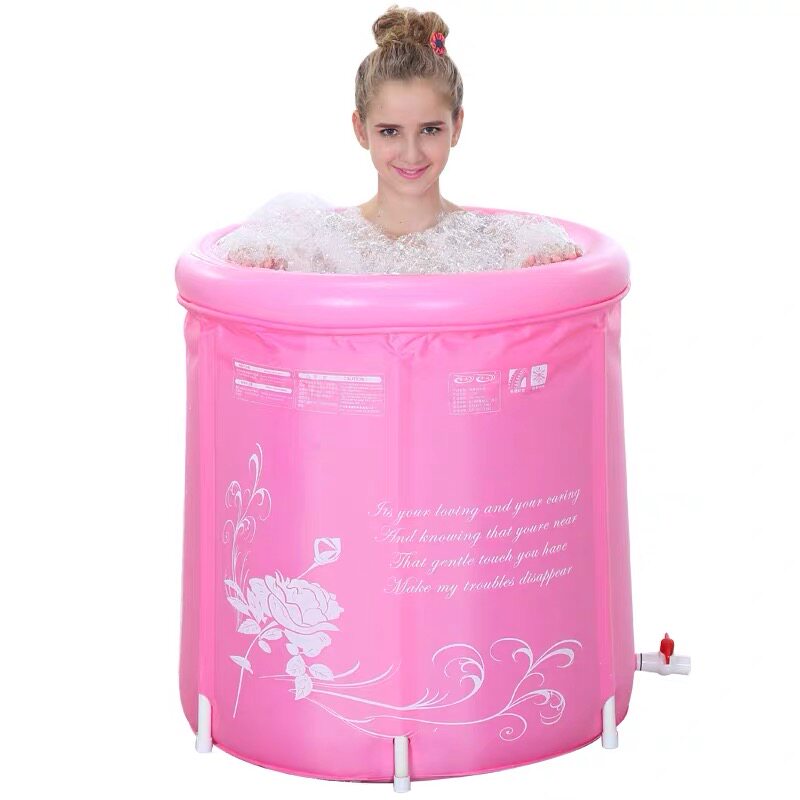 Yirun adult bath barrel large foldable adult bath tub home body bath barrel medicine bath barrel sweat steaming fumigation