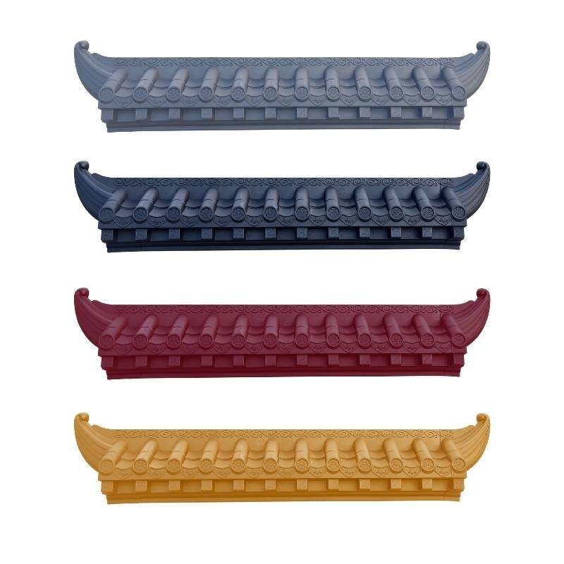 25cm small number free of rack imitation ancient tile New Chinese style integrated plastic wall decoration hanging decoration Guan Guan Wall Decoration Three-dimensional House Eatery Tile-Taobao