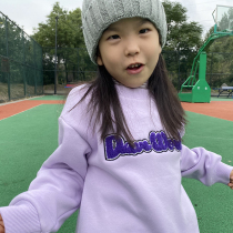 Yue KIDS childrens clothing girls plus velvet embroidered jacket autumn and winter foreign atmosphere Leisure one velvet thick medium and big child tide girl