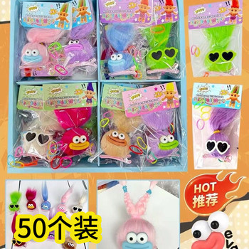Cute and ugly big-eyed plush hair accessories baby hair clip