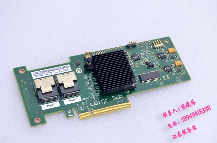 RAID-контроллер lsi 9211-8i 9200 9240 2008  6gb sas直通it群晖卡46m0861 6t 8t