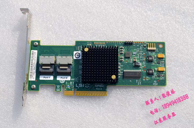 RAID-контроллер lsi 9211-8i 9200 9240 2008  6gb sas直通it群晖卡46m0861 6t 8t