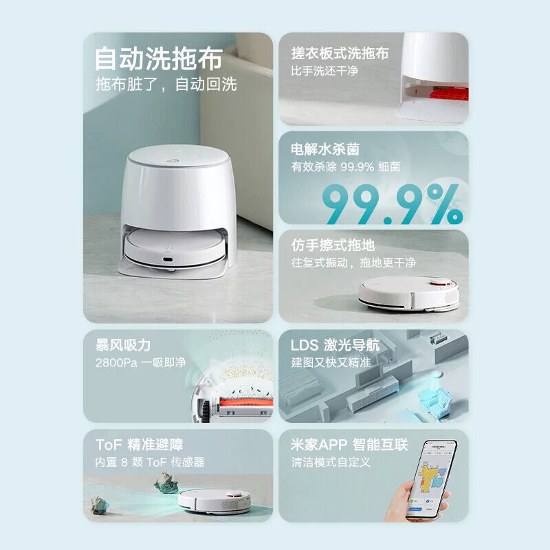 Xiaomi Mimi семейный мойка и тянущая робот MJSTP интеллектуальная автоматическая подметающая тянущая чистящая чистая пылевая уборка