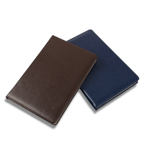 Notebook custom leather cover lined notepad custom work meeting minutes cover lettering logo can be printed