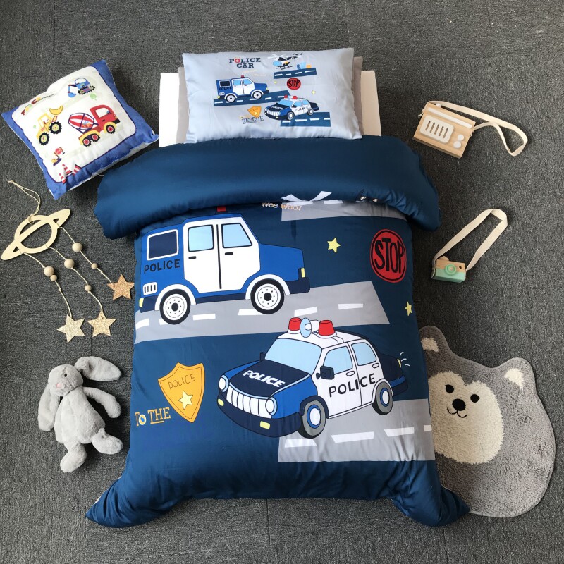 Boys Kindergarten Quilt Three-piece Set Cotton Children's Bedding Baby Nap Pure Cotton Bedding Containing Core Six-piece Set