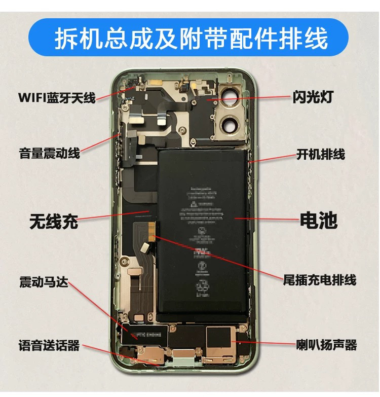 Suitable for Apple 12 Disassembly, Middle Frame, Apple 12 Pro Back Shell Assembly, 12 Pro Back Cover Assembly, Original 12 Mini