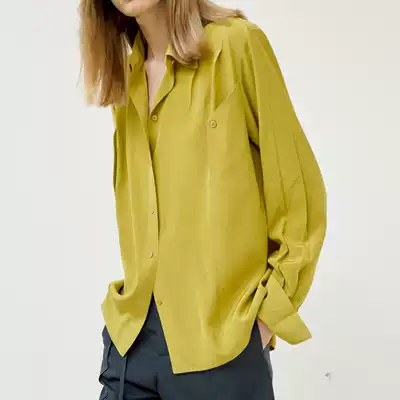 Luxury brand for customers _ 6A high-density heavy silk architectural sense ingenious design retro small shirt sunscreen jacket