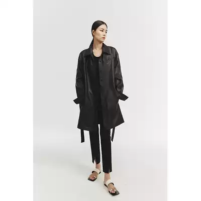 CHICJOC autumn God grade single product fashionable 3 color closed eyes into Japan imported fabric shirt leather jacket