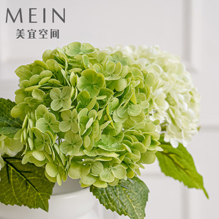 Супер реалистичное изображение чувствовать увлажняющий Имитировать действительно большой Цвести гортензия цветок файлы гостиная обеденный стол кофейный столик декоративный искусственные цветы стрельба реквизит