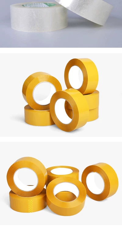 Băng niêm phong trong suốt với băng niêm phong 7,2cm với băng keo dày 100 yard 150 yard / 2 cm