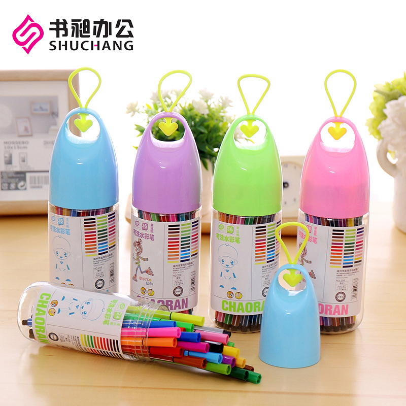 Watercolor Pen washable Water Erasable Pen Fine Art Coloring Pen Graffiti Children Kindergarten Elementary School Students Pens 12 12 24 36 36 