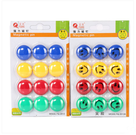 Strong and strong FQ3012 powerful white board magnetic pinned magnetic stud magnetic buckle round diameter 30mm magnetic bead magnet