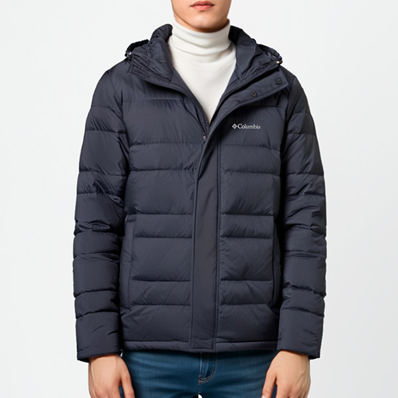 Columbia Men's down Jacket Autumn/Winter Outdoor Lightweight 550 Fill Power Duck down Hooded Jacket We8928