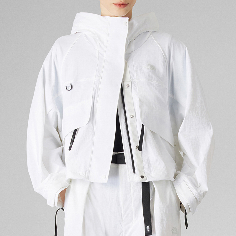 Thenorthface North Face Jacket Women's 25 Autumn and Winter Outdoor Casual Loose Plaid Sports Hooded Jacket 8E6R