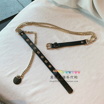 Japan BM Melville casual waist retro pin buckle waist chain womens decorative dress coat belt