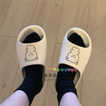 Japan BM Melville slippers womens summer cartoon home non-slip bathroom soft bottom sandals mens outerwear