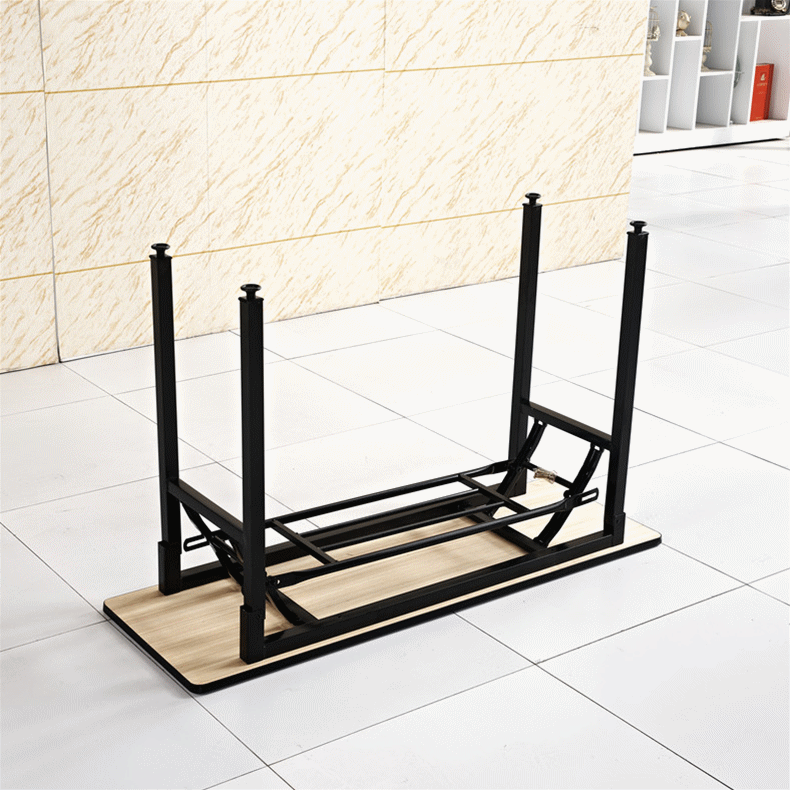 Bàn gấp hội nghị PVC không thấm nước dài bàn đào tạo bàn họp bàn dài bàn đơn giản nhiều lớp ván ép gấp bàn ghế - Bàn ban de may vi tinh