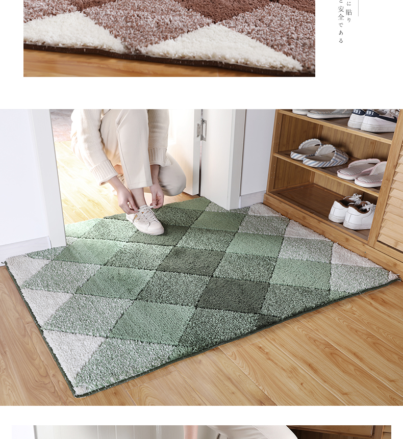 [] Thảm cửa lối vào Foyer cửa thảm tấm thảm chùi chân thảm thảm phòng ngủ nhà có thể được cắt tùy chỉnh - Thảm sàn thảm nhựa trải sàn vân gỗ