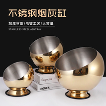 Round stainless steel inclined opening bowl Self-restaurant seasoning basin Fire pot Shop Big sauce Catering Commercial Big metal Bowl