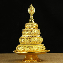 Taiwanese craftsmanship gold-plated copper mandala tray (medium size) Nepali mandala mandala with tray special price