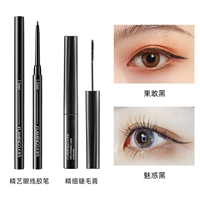 Черная тушь, черный карандаш для глаз