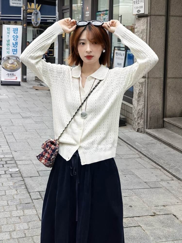 REPLICA リブ編み カーディガン S MARTINMARGIERA Maison Margiela（メゾンマルジェラ） 4 14 カーディガン SI0GP0004