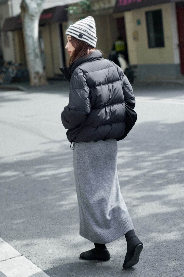 ショート丈ダウンジャケット|アウター|2色|秋冬物|Sora-1666 sora-life