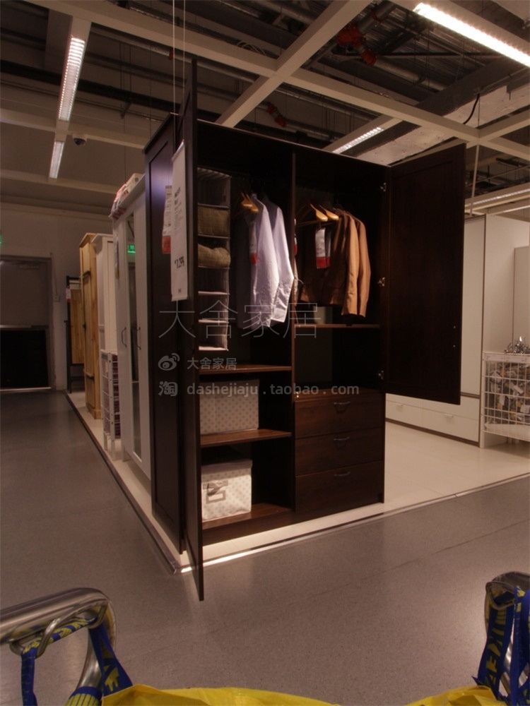 IKEA Musken wardrobe 2 doors 3 drawers simple modern bedroom storage width 124cm domestic purchasing