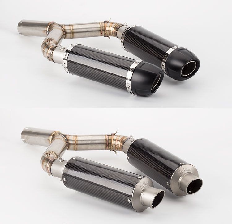 Motorcycle modification exhaust pipe muffler shiver750 exhaust pipe carbon fiber SHIVER 750 mid-section