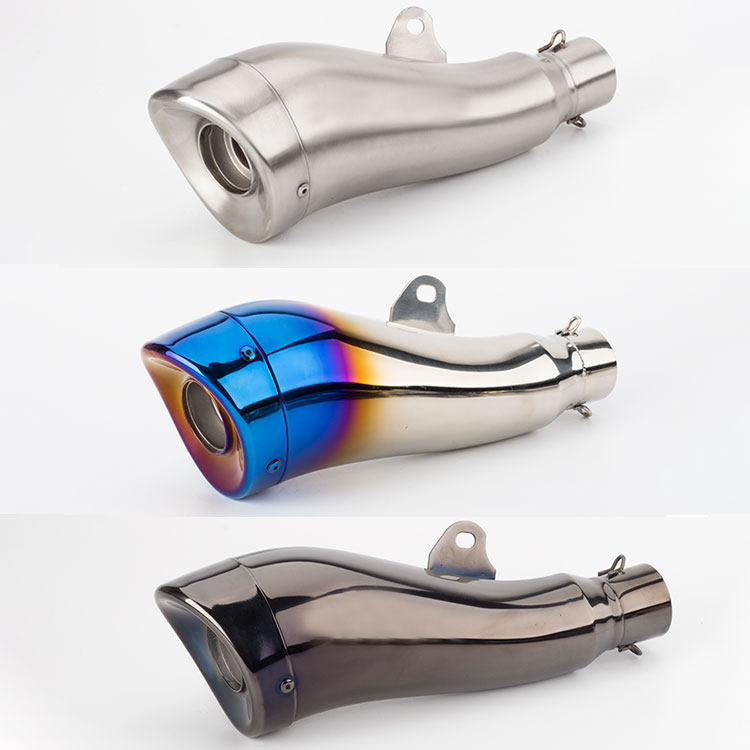 Motorcycle modified exhaust pipe stainless steel high temperature resistant dolphin exhaust pipe RC390 CB1000R Z650 R25