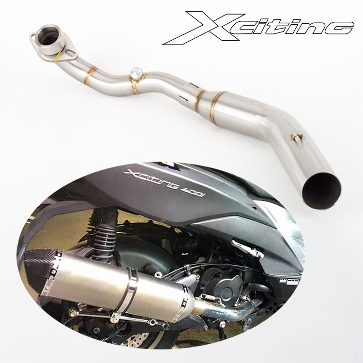 Suitable for Guangyang KYMCO rowing 400 to stimulate Xciting400 exhaust pipe Xciting s400i front section