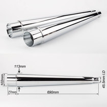 Motorcycle modification large flow exhaust tail section big gliding Street road gliding fat Zai Road King motorcycle exhaust