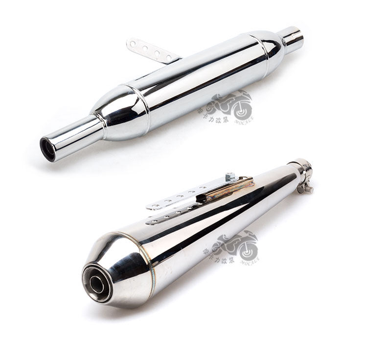 Locomotive retro exhaust pipe torpedo exhaust CG125 GN125 silent back pressure exhaust suitable for Ha needs