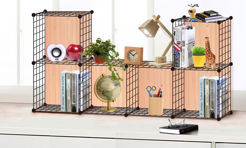 Fisca kết hợp sáng tạo kệ sách để bàn bàn nhỏ lưu trữ giá tủ sách đơn giản hoàn thiện giá - Kệ kệ