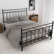1869 European Wrought iron bed Steel wood bed Pastoral double bed 1 5 iron bed frame Simple double princess bed 1 8G006
