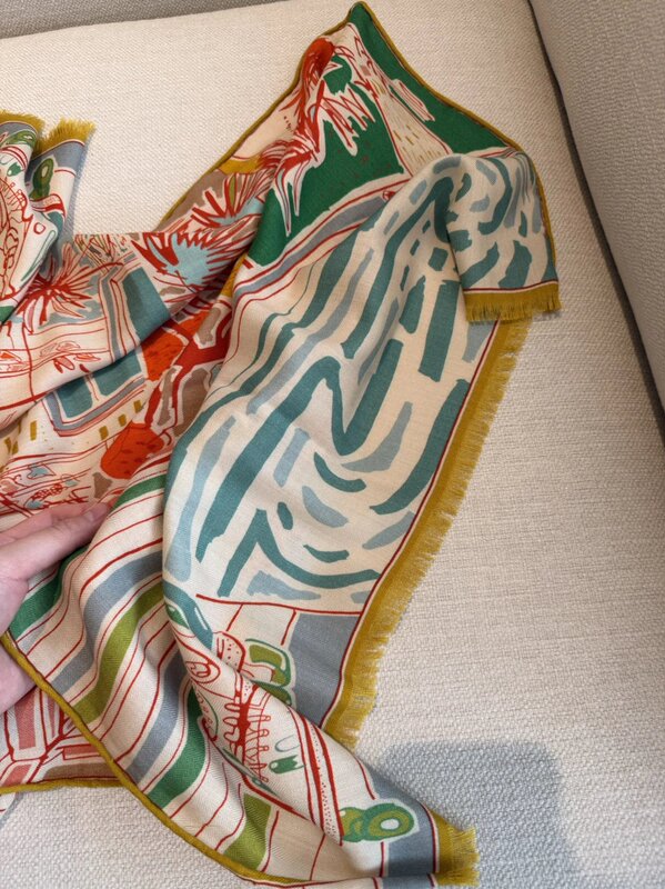 Du's Limited Edition Summer Coconut Forest Practical Shawl Scarf