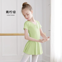 Зеленый извести зеленый коротка с короткими рукавами-открытыми (стандартная модель) (25 лет новых цветов/свежей и жизненной силы)