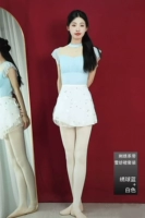 Шифоновый комплект, белая юбка, с вышивкой