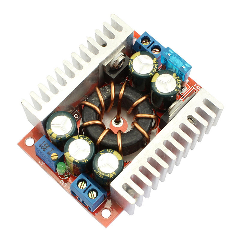 15A大功率直流降压模块 5V-32V24V12V转1.5V-30V恒压可调150W铝壳